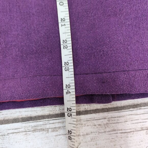 Vintage 1971 Varsity Letterman Jacket Purple Wool Leather Sleeves – Men’s 38 - Picture 10 of 13